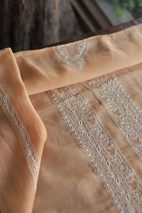 Malmal Chikankari Men's Kurtas Fabrics - Image 9