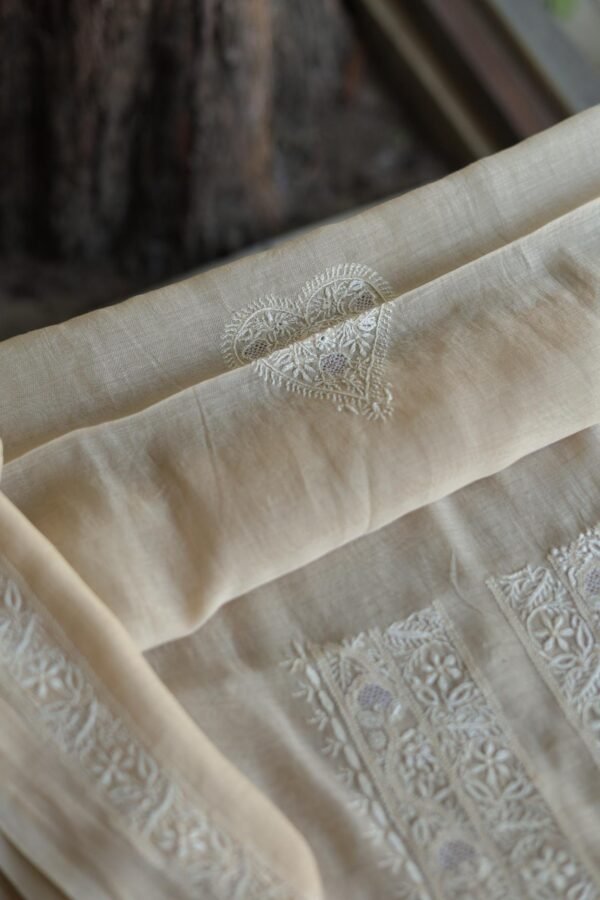 Malmal Chikankari Men's Kurtas Fabrics - Image 9
