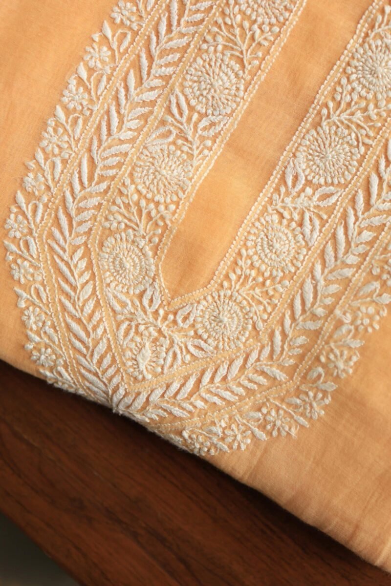 Malmal Chikankari Unstitched Men's Kurtas Fabrics