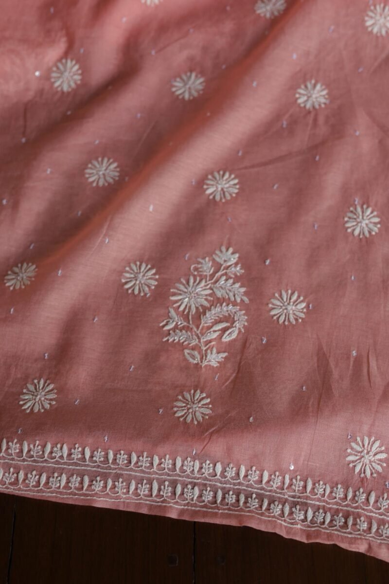 Malmals Pearl Work Chikankari Fabrics