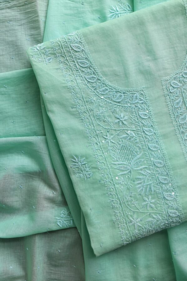 Malmals Pearl Work Chikankari Fabrics
