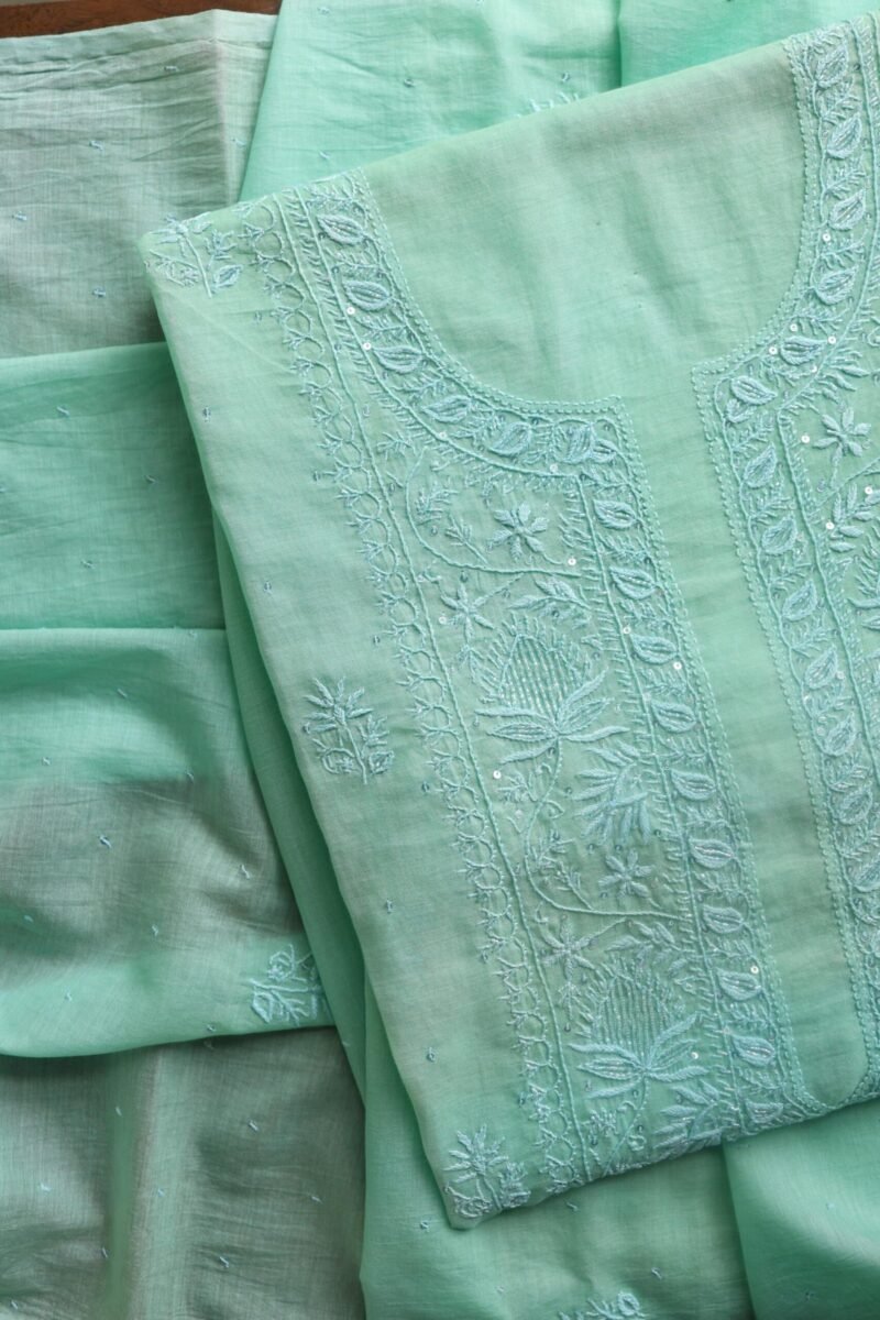Malmals Pearl Work Chikankari Fabrics