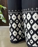 Black & White Daraz Chikankari Palazzo Pants