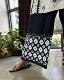 Black & White Daraz Chikankari Palazzo Pants