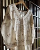 Mulberry Silk Resham Chikankari Ready To Wear Kurta