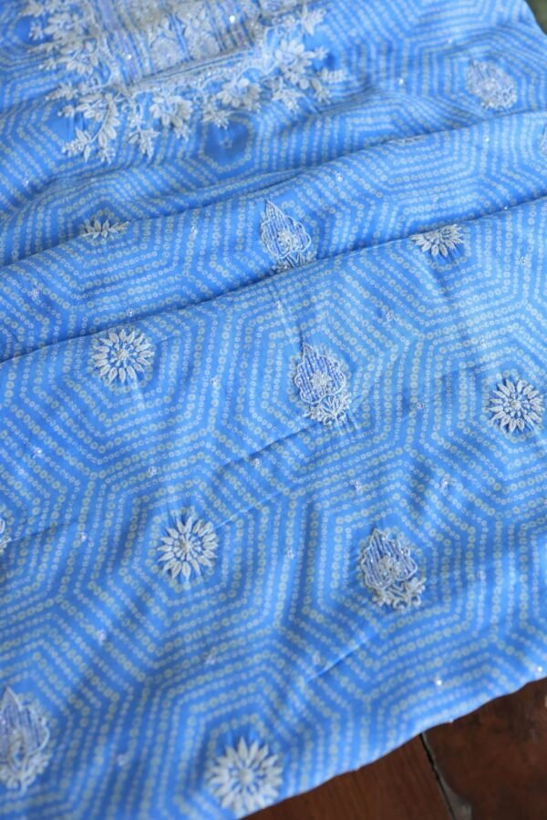 Muslin Chikankari Kurta Fabrics - Image 6