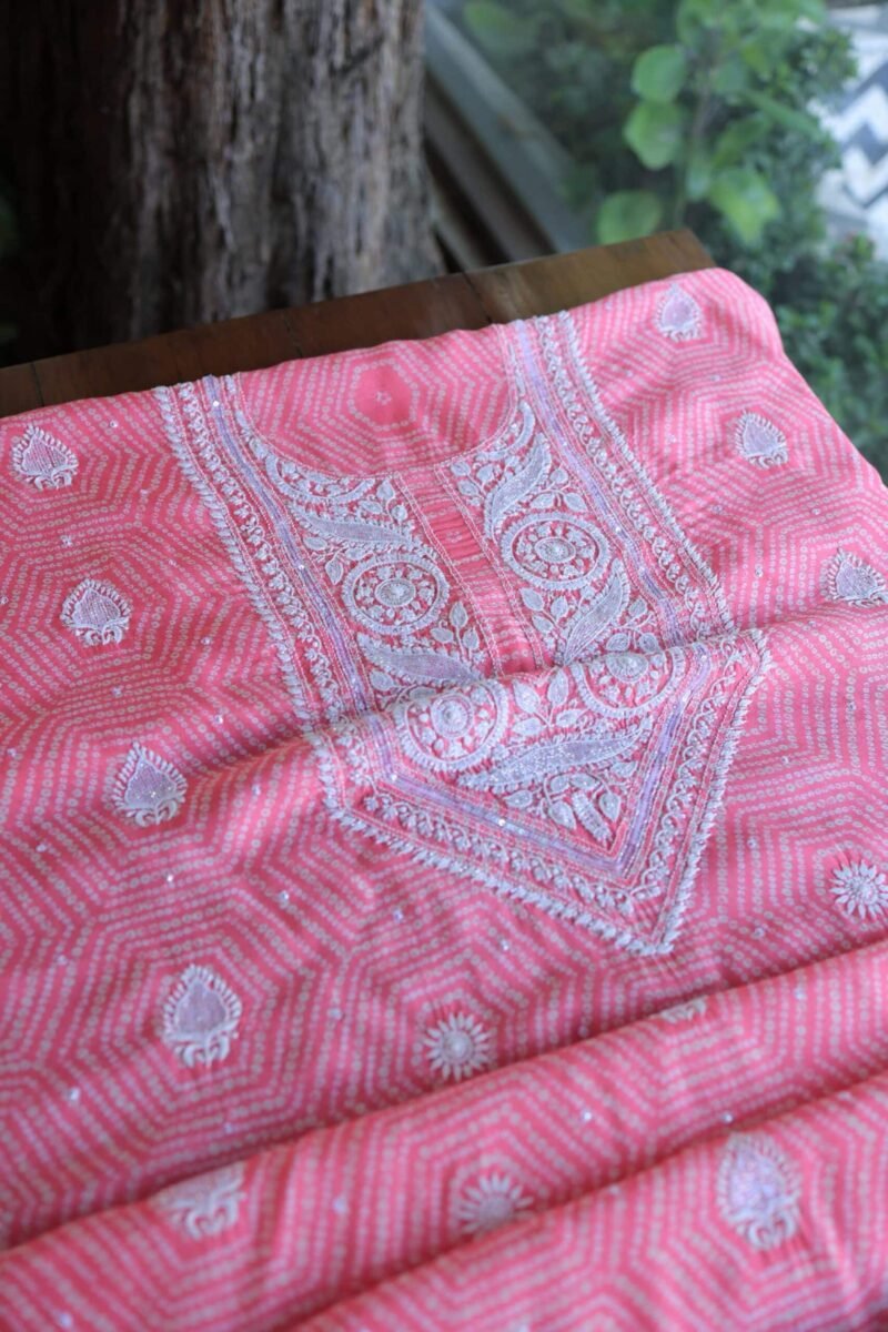 Muslin Chikankari Kurta Fabrics
