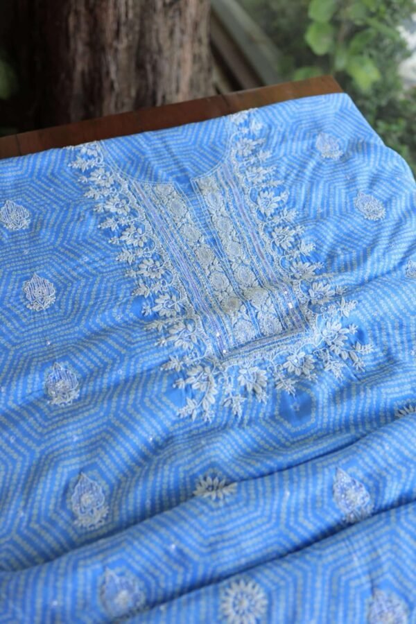 Muslin Chikankari Kurta Fabrics