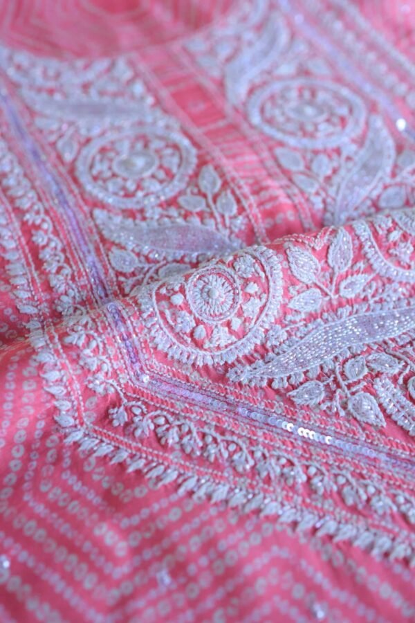 Muslin Chikankari Kurta Fabrics - Image 3