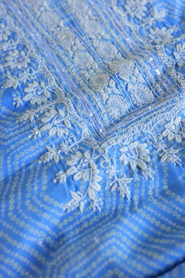 Muslin Chikankari Kurta Fabrics - Image 8