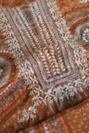 Mustard Muslin Chikankari Kurta Fabrics