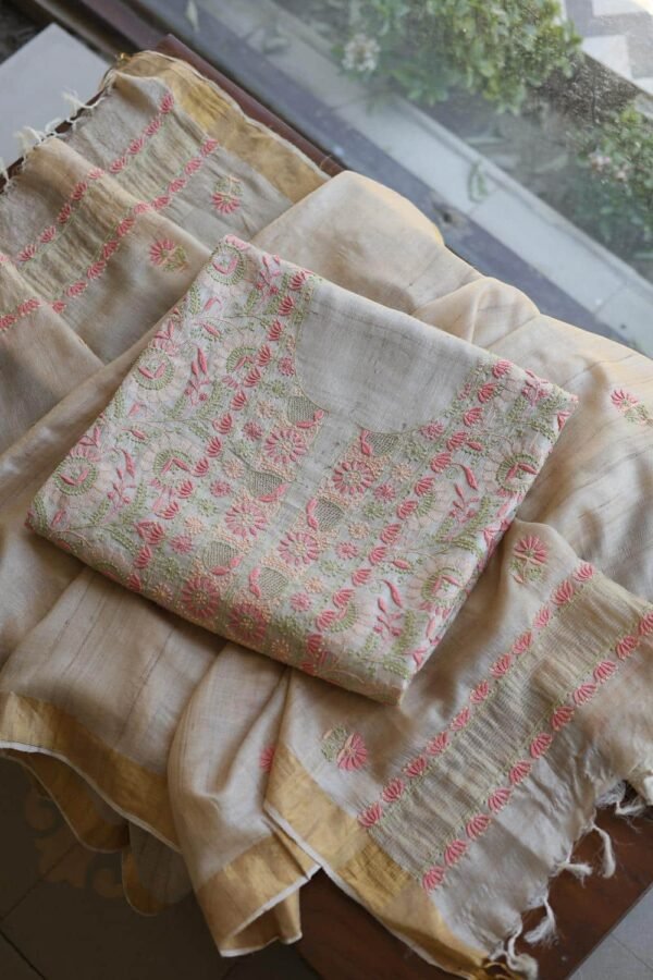 Natural Tussar Silk Fabrics - Image 7
