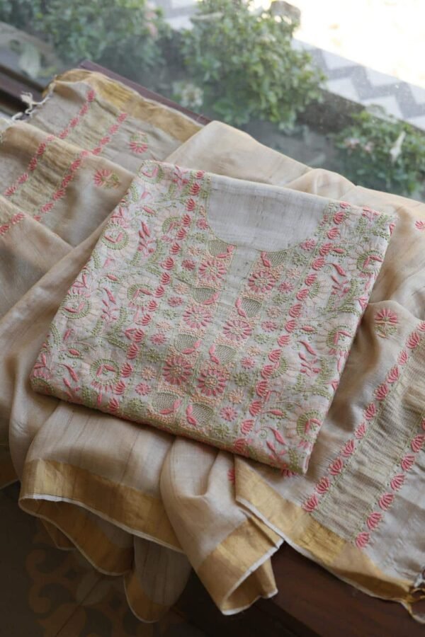 Natural Tussar Silk Fabrics - Image 10