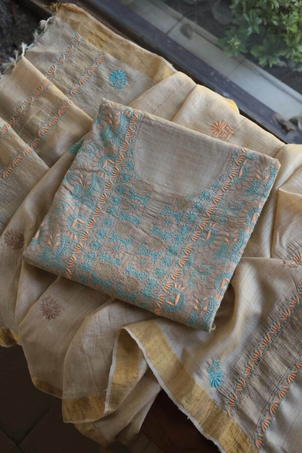 Natural Tussar Silk Fabrics - Image 7