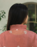 Noor Organza Chikankari Frill Collar Ready To Wear Short Top
