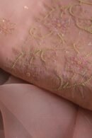 Noor Organza Silk Chikankari Fabrics