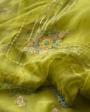 Noor Organza Silk Zardosi Work Fine Resham Chikankari Kurta Set