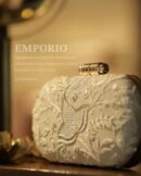 Off White Shade Chikankari With Ari Work Sling Clutch