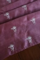 Old Mauve Mal Cotton Chikankari Unstitched Kurta Dupatta Fabrics With Kamdani