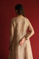 Pastel Beige Noor Organza Chikankari Anarkali With Dupatta
