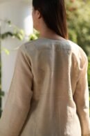 Pastel Beige Zari Kota Ready to Wear Kurta Set