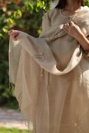 Pastel Beige Zari Kota Ready to Wear Kurta Set