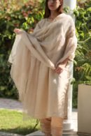 Pastel Beige Zari Kota Ready to Wear Kurta Set