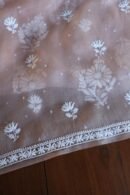 Peach Noor Organza Silk Chikankari Unstitched Kurta Dupatta Set