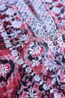 Pink & Black Soft Cotton Printed Unstitched Kurta Dupatta Set with Chikankari & Sequin Work