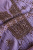 Pink Mal Chanderi Silk Chikankari With Sequins Unstitched Kurta Dupatta Set