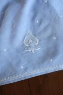 Powder Blue Cotton Chikankari Unstitched Kurta Fabrics