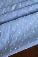 Powder Blue Cotton Chikankari Unstitched Kurta Fabrics
