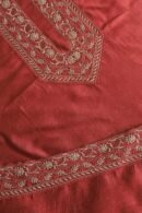 Red Moonga Silk Men's Kurta Fabrics