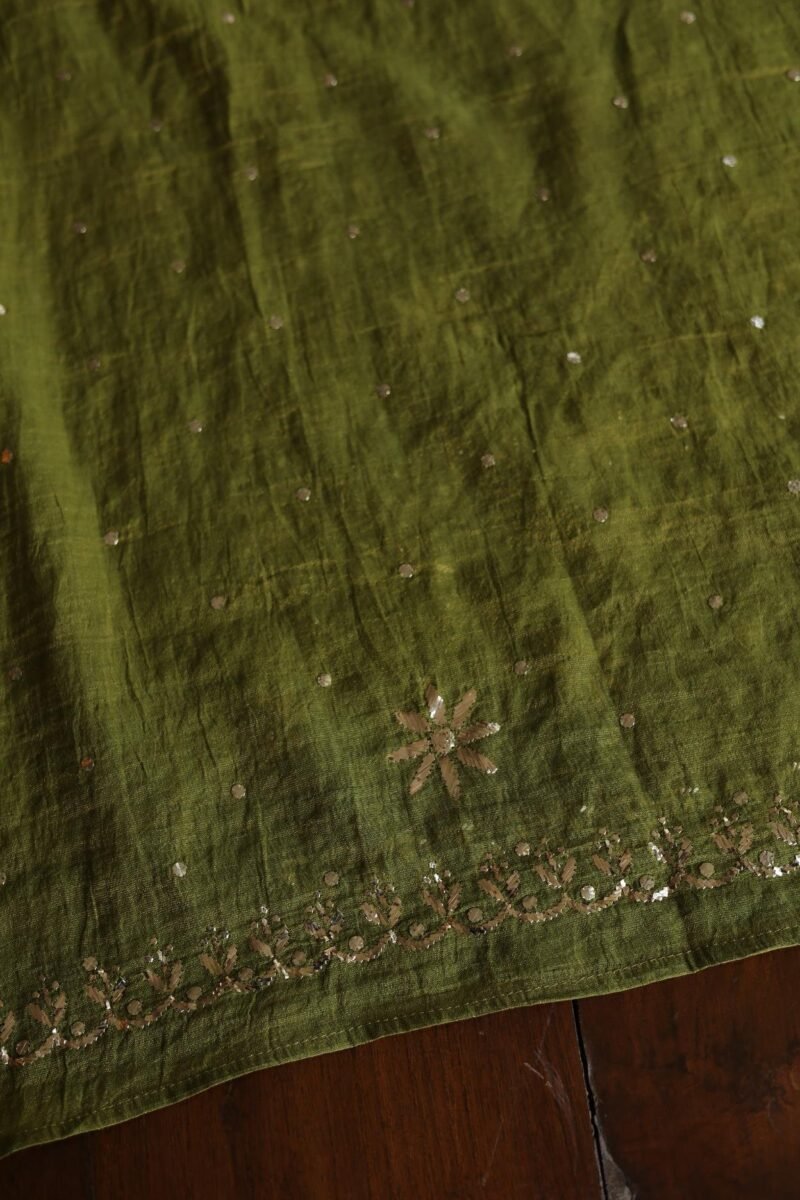 Roheen Tissue Silk Chikankari Fabrics