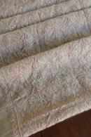 Sage Brown Mul Cotton Fine Chikankari With Kamdani Work Unstitched Fabric