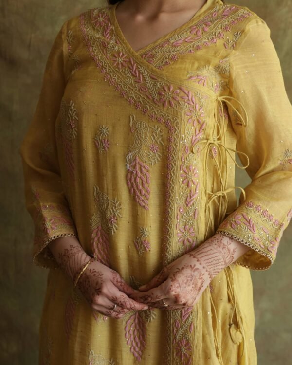 Sand Yellow | Tissue Silk Anagarkha