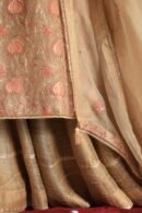 Stripe Organza Chikankari Sharara Set
