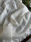 Swan White | Noor Organza Silk Chikankari Straight Cut Kurta Dupatta Set