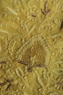 Yellow Paper Tussar Resham Chikankari Unstitched Kurta Dupatta Set