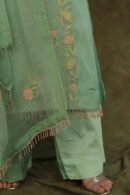 Sea Green Noor Organza Silk Zardosi Work Fine Resham Chikankari Kurta Set