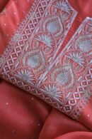 Banarasi Zari Chanderi Unstitched Chikankari Fabrics