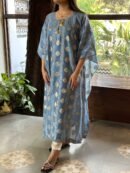 Zari Chanderi Chikankari Kaftans