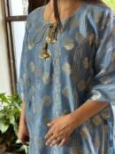 Zari Chanderi Chikankari Kaftans