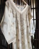 Mulberry silk resham Chikankari kurta