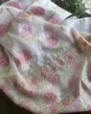 Noor Banarasi Organza Chikankari Unstitched Fabrics