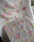 Noor Banarasi Organza Chikankari Unstitched Fabrics