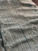 Powder Blue Linen silk Chikankari With Ari Work Unstitched Kurta Dupatta Set Copy