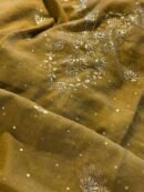 Green Roheen Tissue Silk Mukaish Badla Fabric